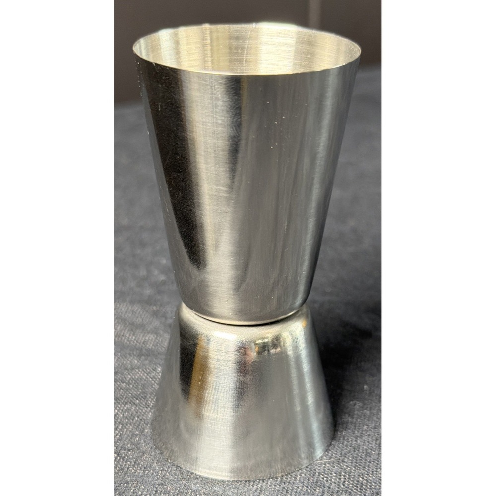 NWOB Stainless Steel Double Sided Cocktail Liquor Measuring Cup